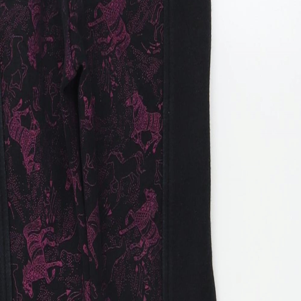 Harry Hall Girls Black Jegging Trousers Size 6 Years