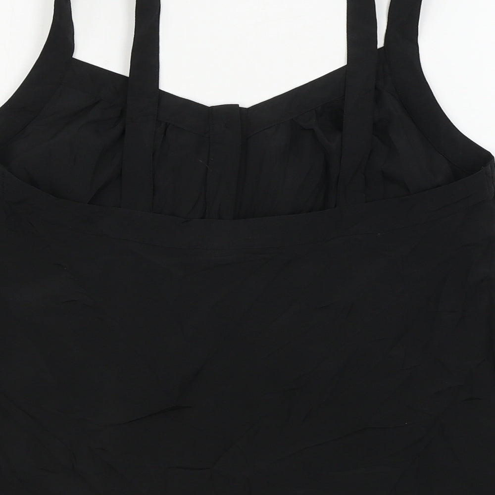 H&M Womens Black Basic Blouse Size 12