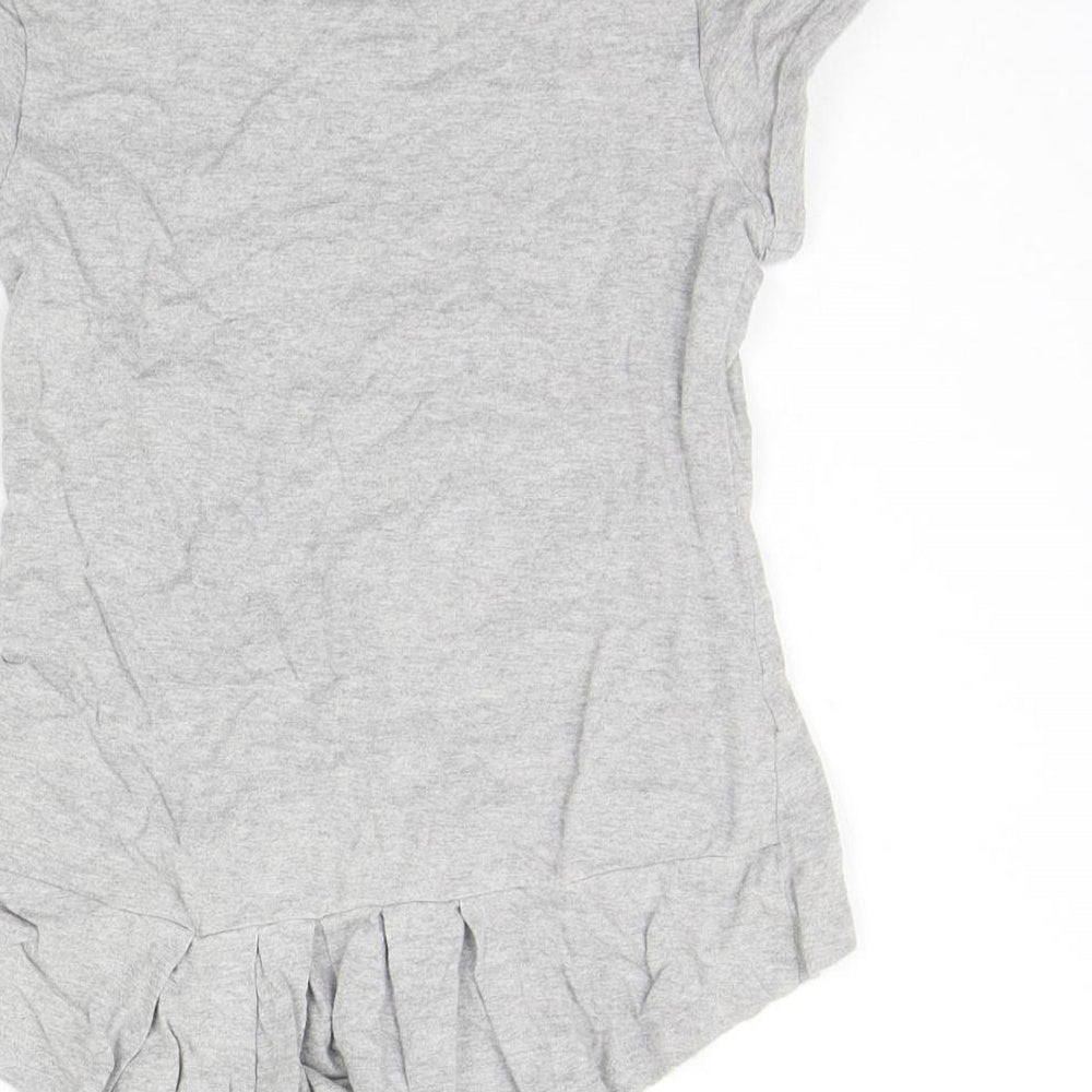 Matalan Girls Grey T-Shirt Dress Size 6-7 Years