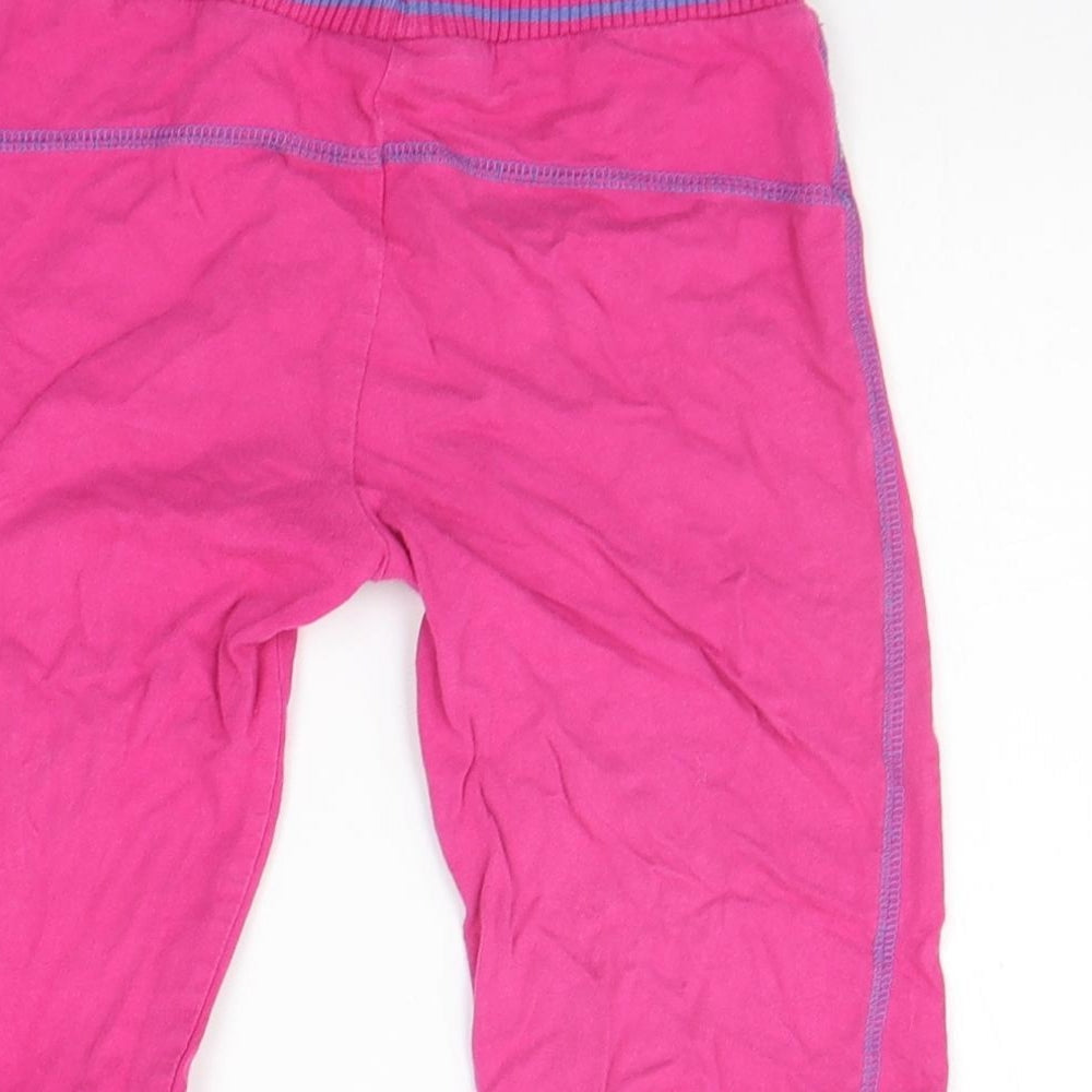Adams Girls Pink Floral Jogger Trousers Size 7 Years