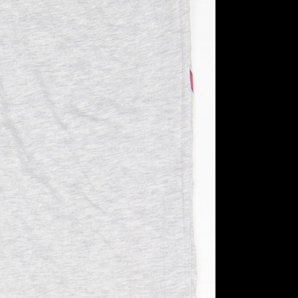 lina pink Girls Grey Basic Tank Size 8 Years - details on chest