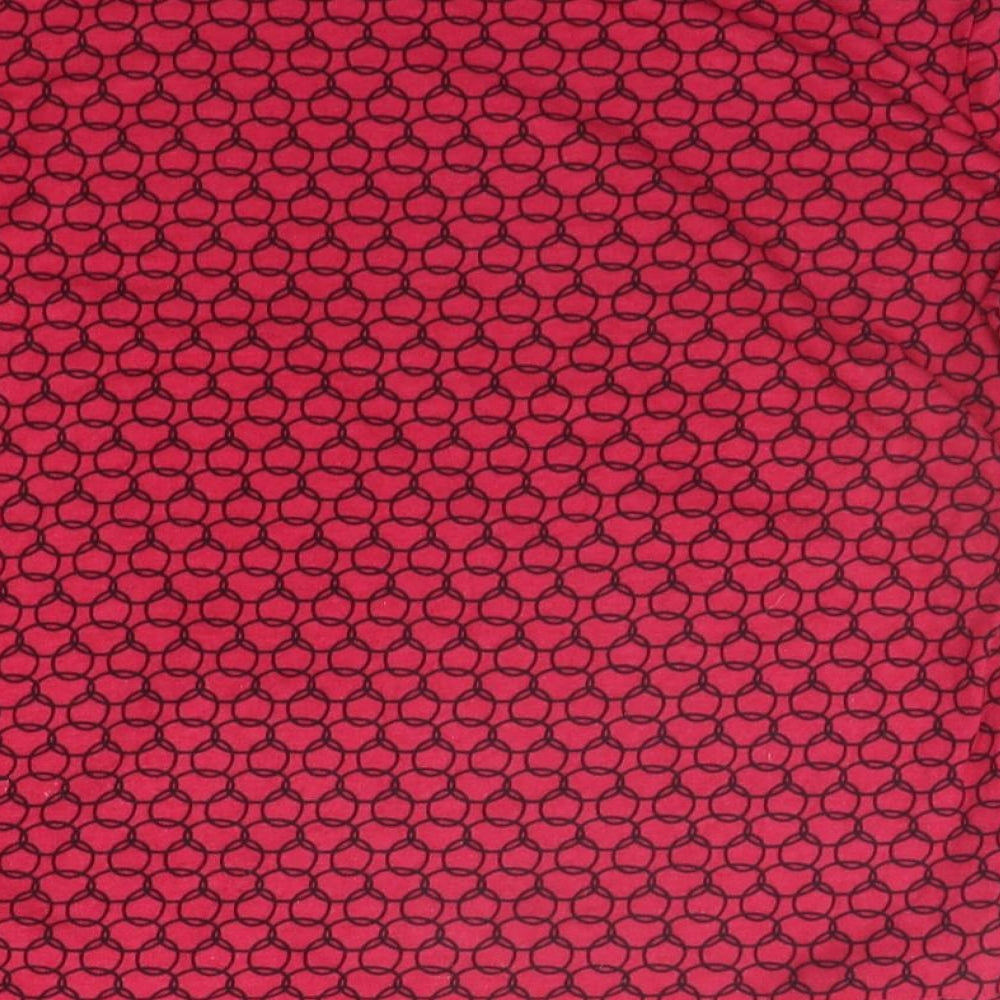 TIGI Womens Pink Geometric T-Shirt Size 10
