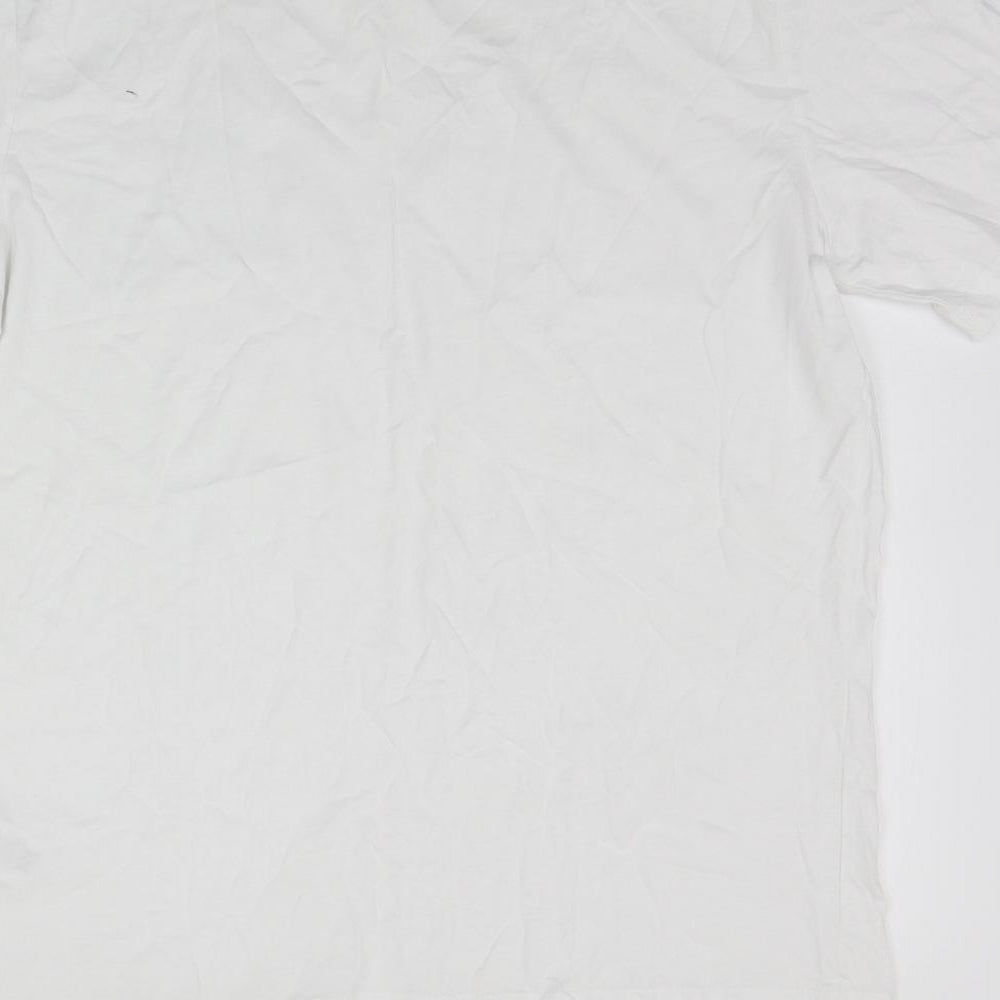 Atlasformen Womens White Basic T-Shirt Size L