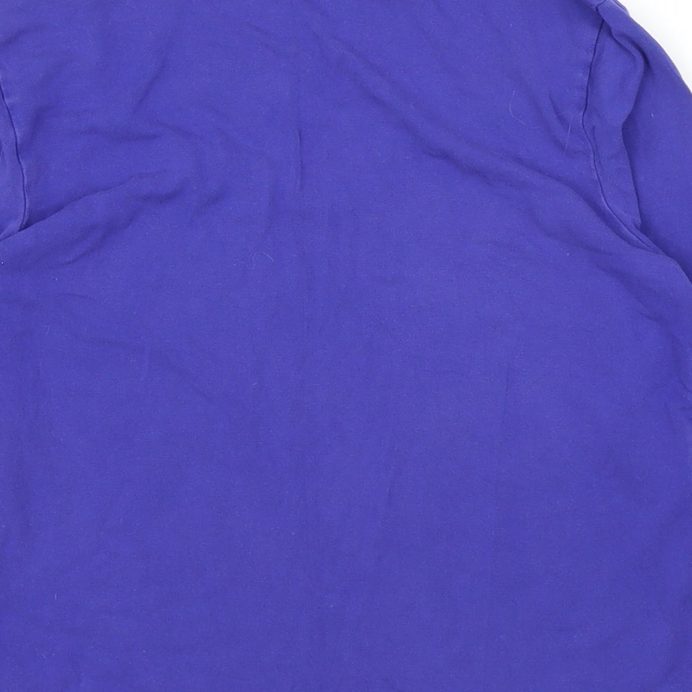 Minuet Petite Womens Blue Basic T-Shirt Size S