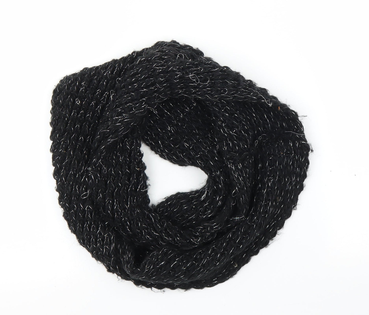 Preworn Unisex Black Shawl/Wrap - Inifinity Scarf