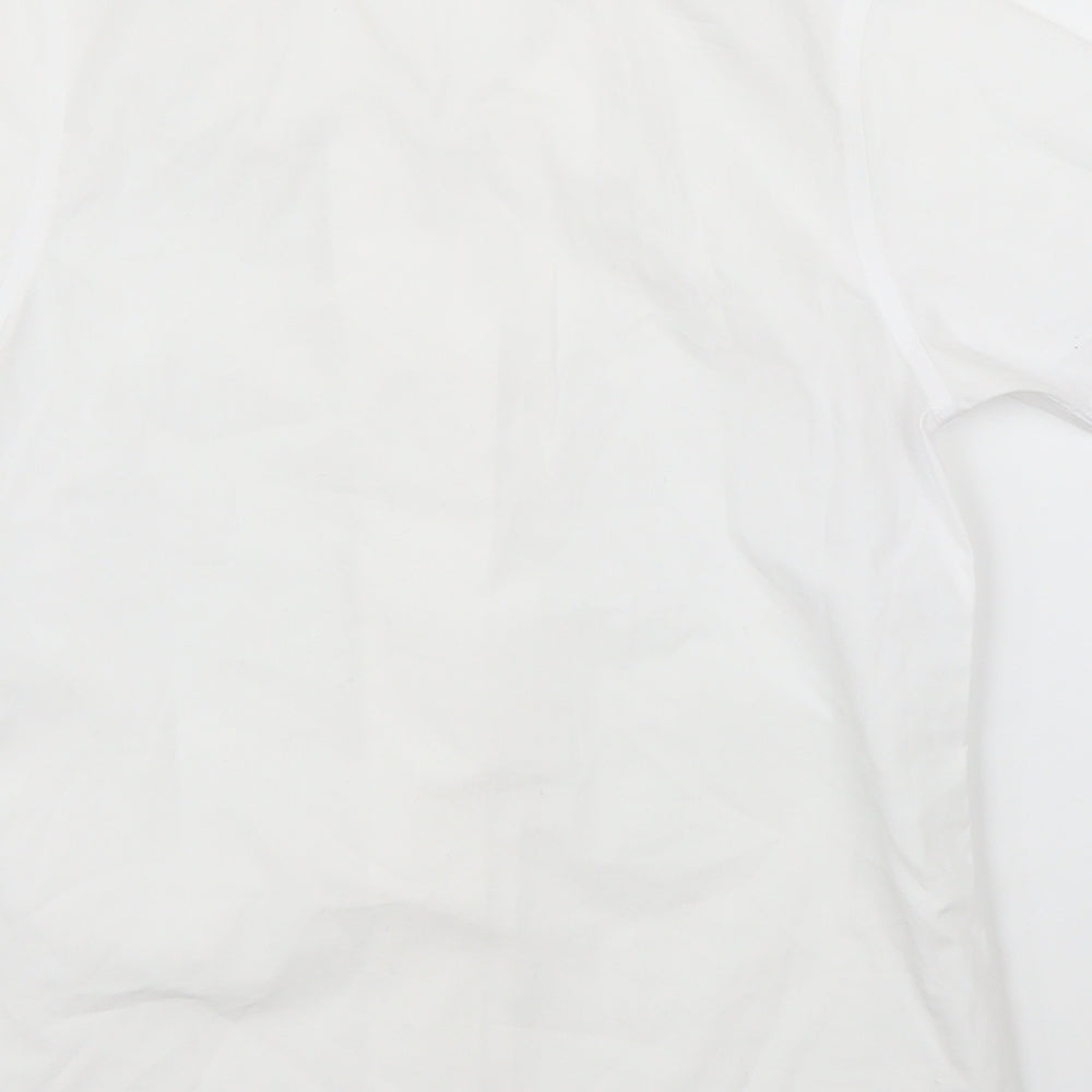 John Lewis Girls White Basic Button-Up Size 11 Years