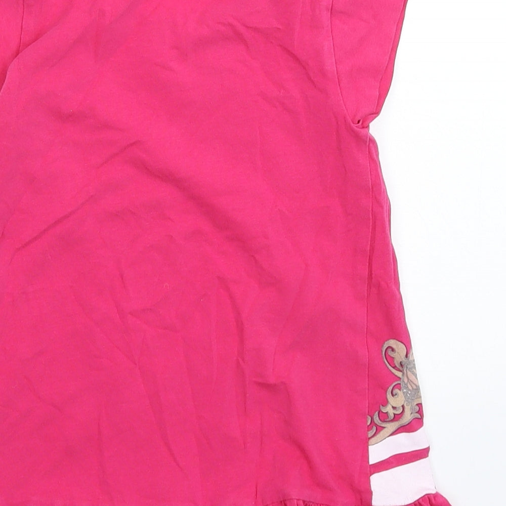 Liu Jo Girls Pink T-Shirt Dress Size 3 Years