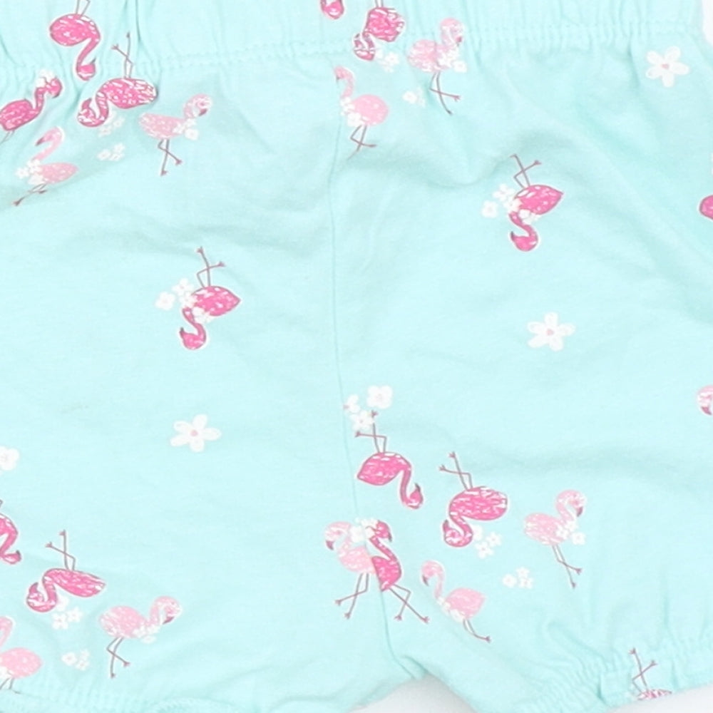George Girls Blue Cropped Trousers Size 3-6 Months