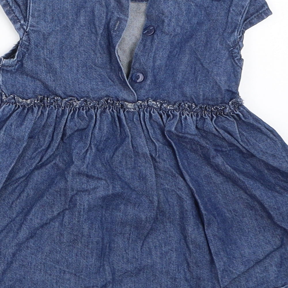 NEXT Girls Blue Denim Fit & Flare Size 3-6 Months