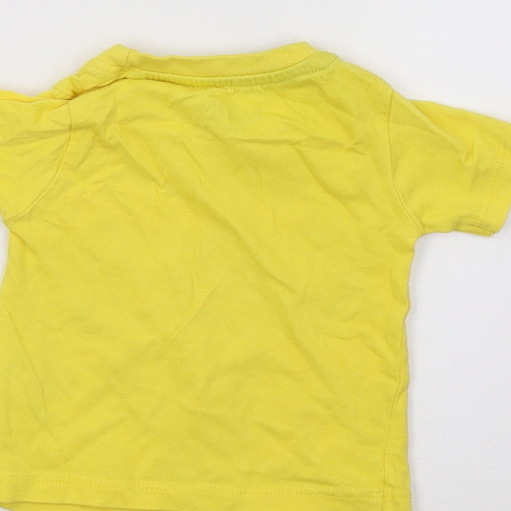 Peacocks Boys Yellow Basic T-Shirt Size 0-3 Months
