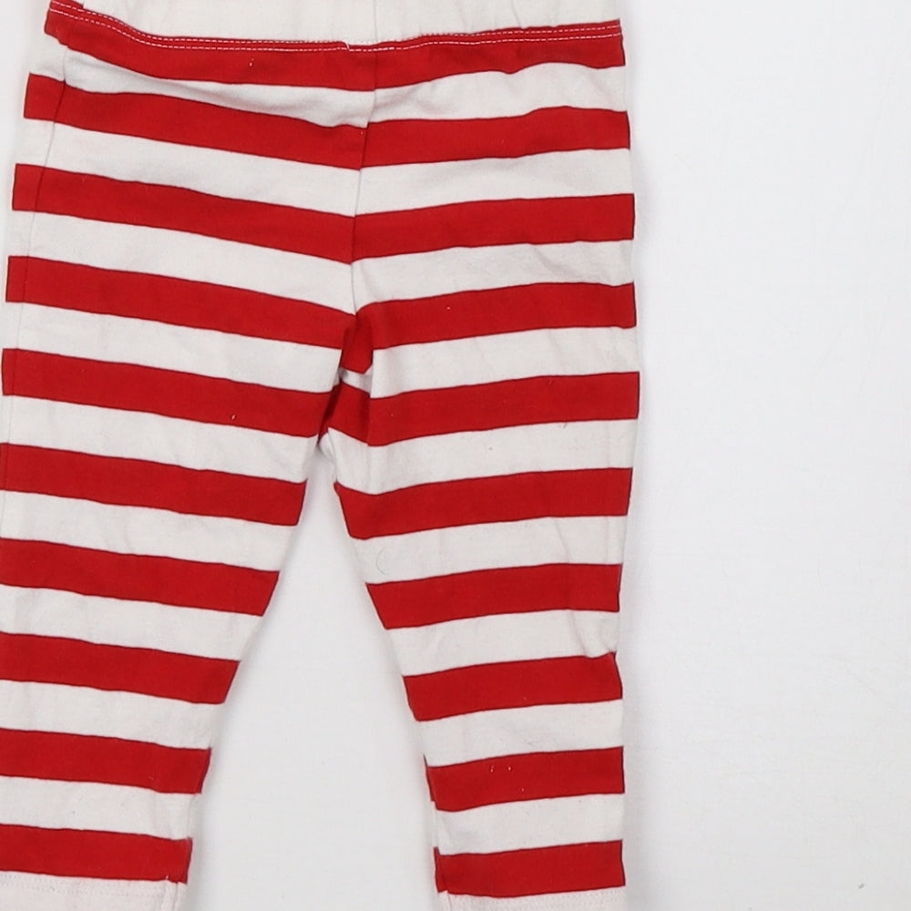 fred & fo Baby Red Striped Sweatpants Trousers Size 3-6 Months