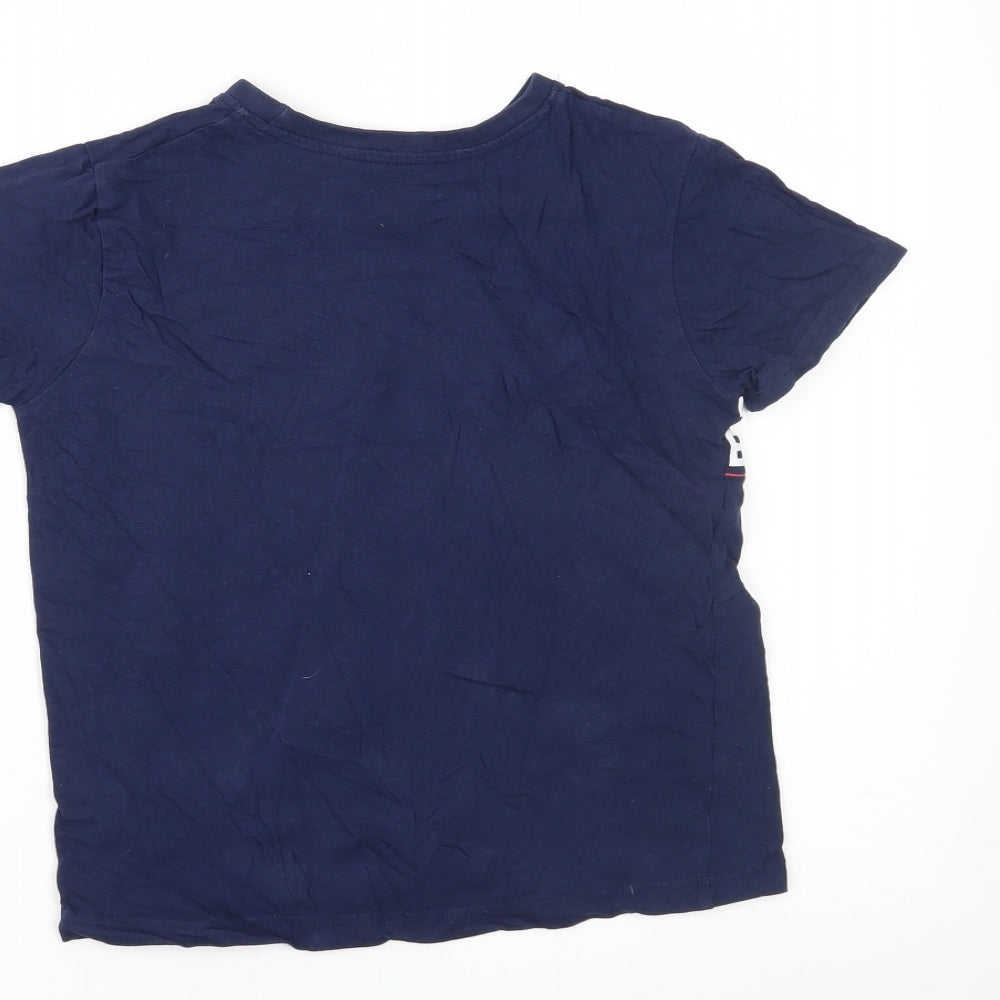 Primark Boys Blue Kimono Polo Size 7-8 Years
