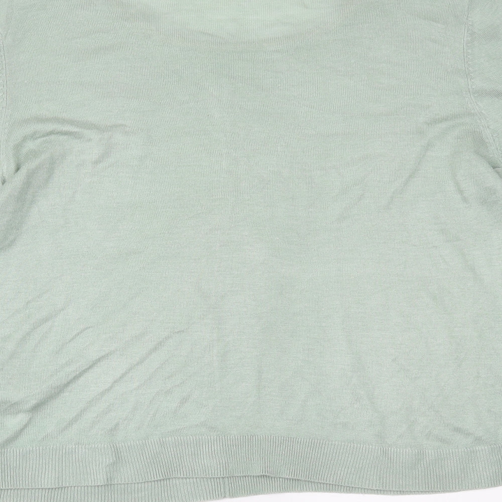 Oasis Womens Green Basic Blouse Size 6
