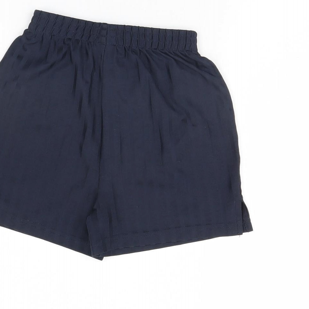 TU Boys Blue Striped Sweat Shorts Size 6 Years
