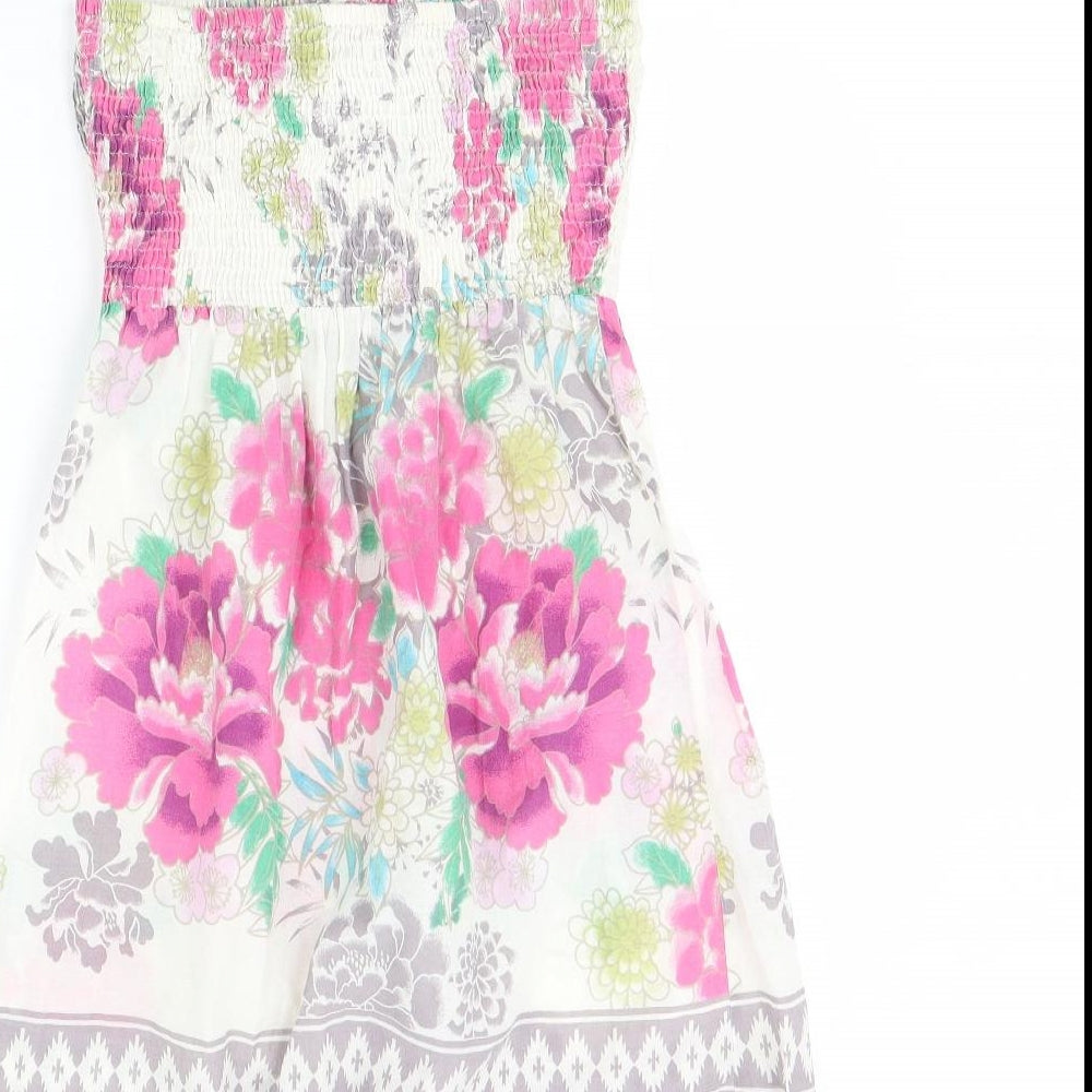 Accesorize Womens Ivory Floral Mini Size S