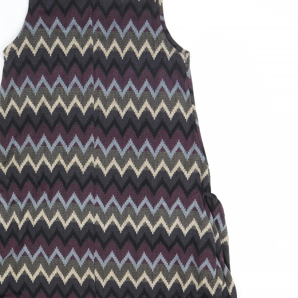 Izabel Womens Purple Geometric Mini Size 8