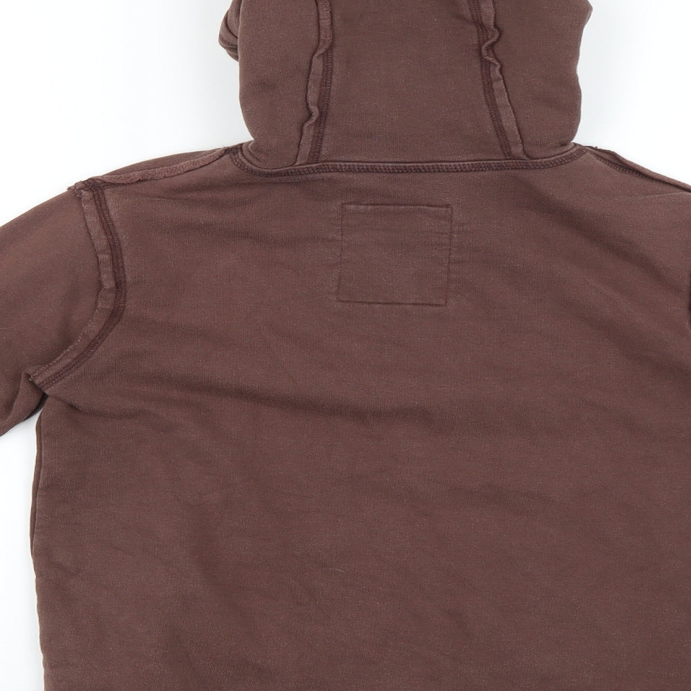 100% green Boys Brown Geometric Pullover Hoodie Size 10 Years