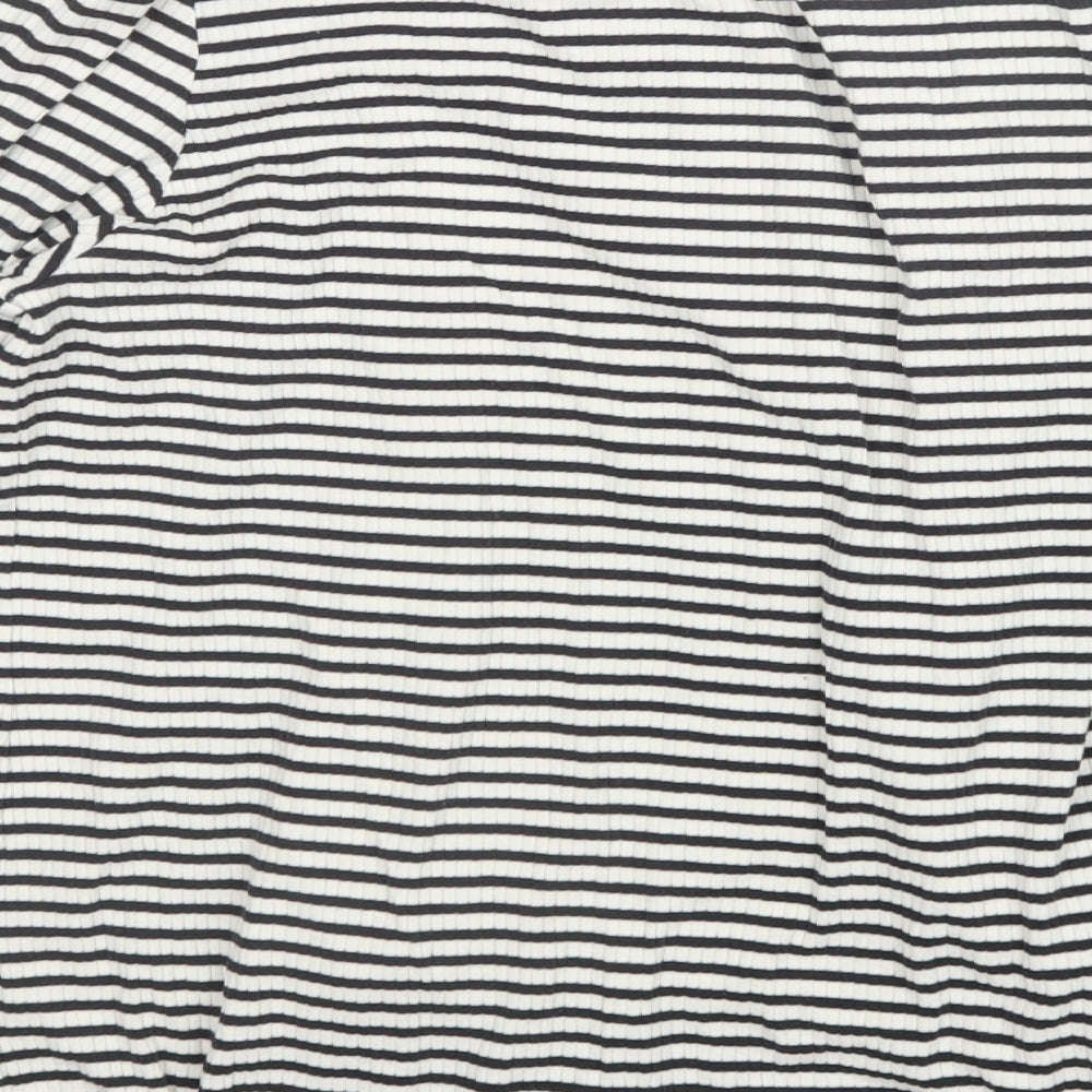 H&M Womens Multicoloured Striped Pullover Jumper Size XL
