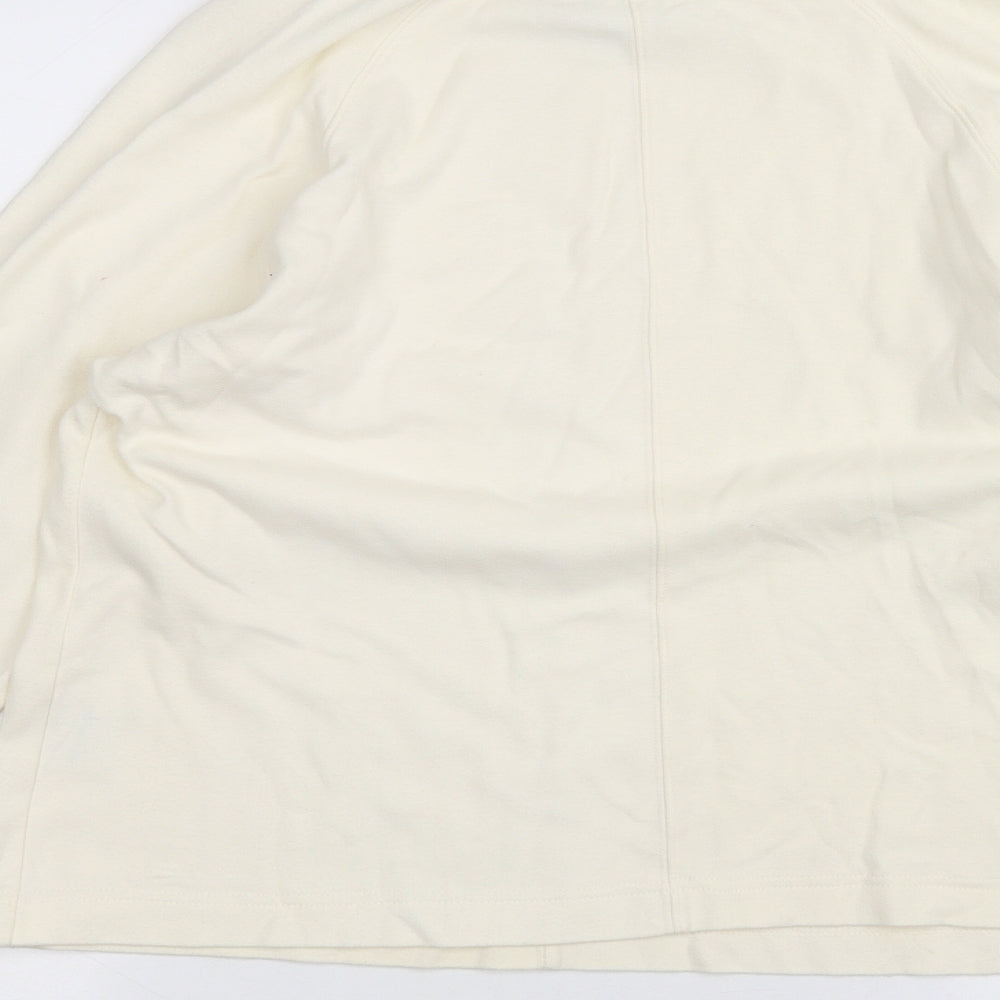 Slimma Womens White Basic T-Shirt Size M
