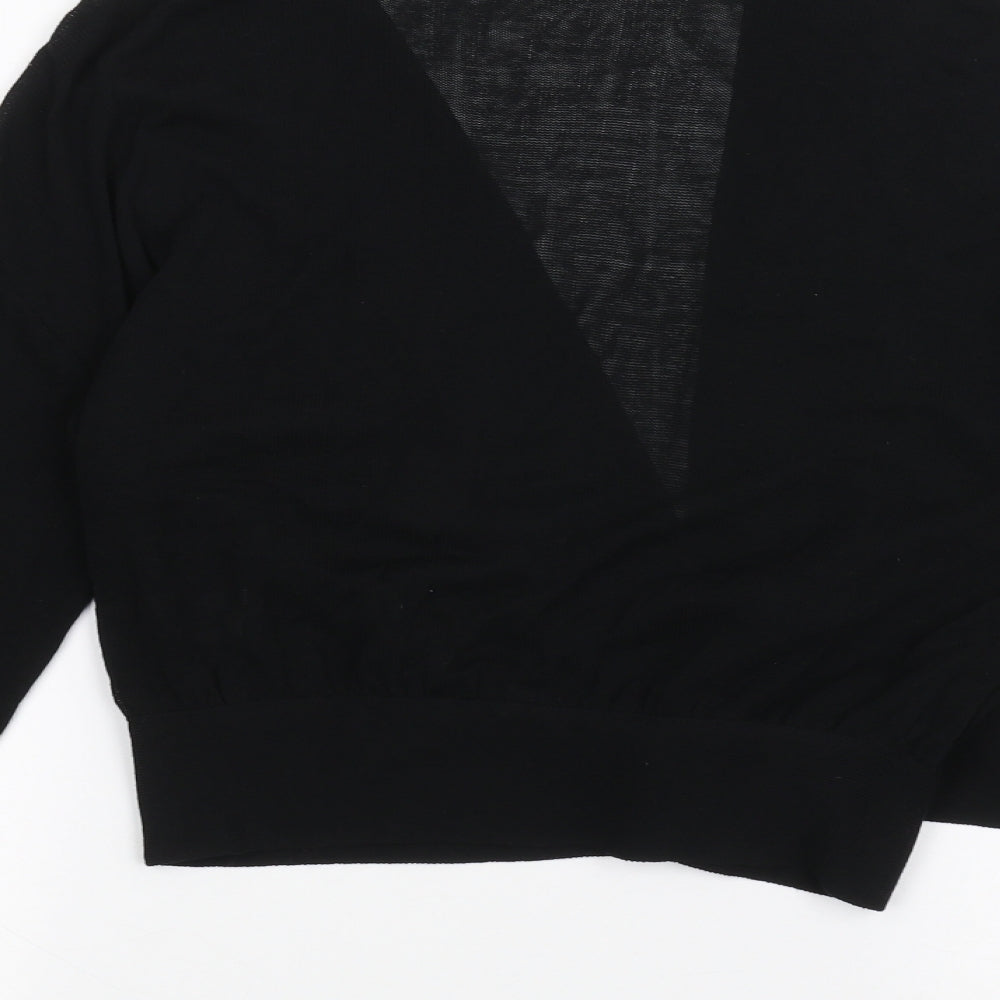 Preworn Womens Black Cardigan Jumper Size M