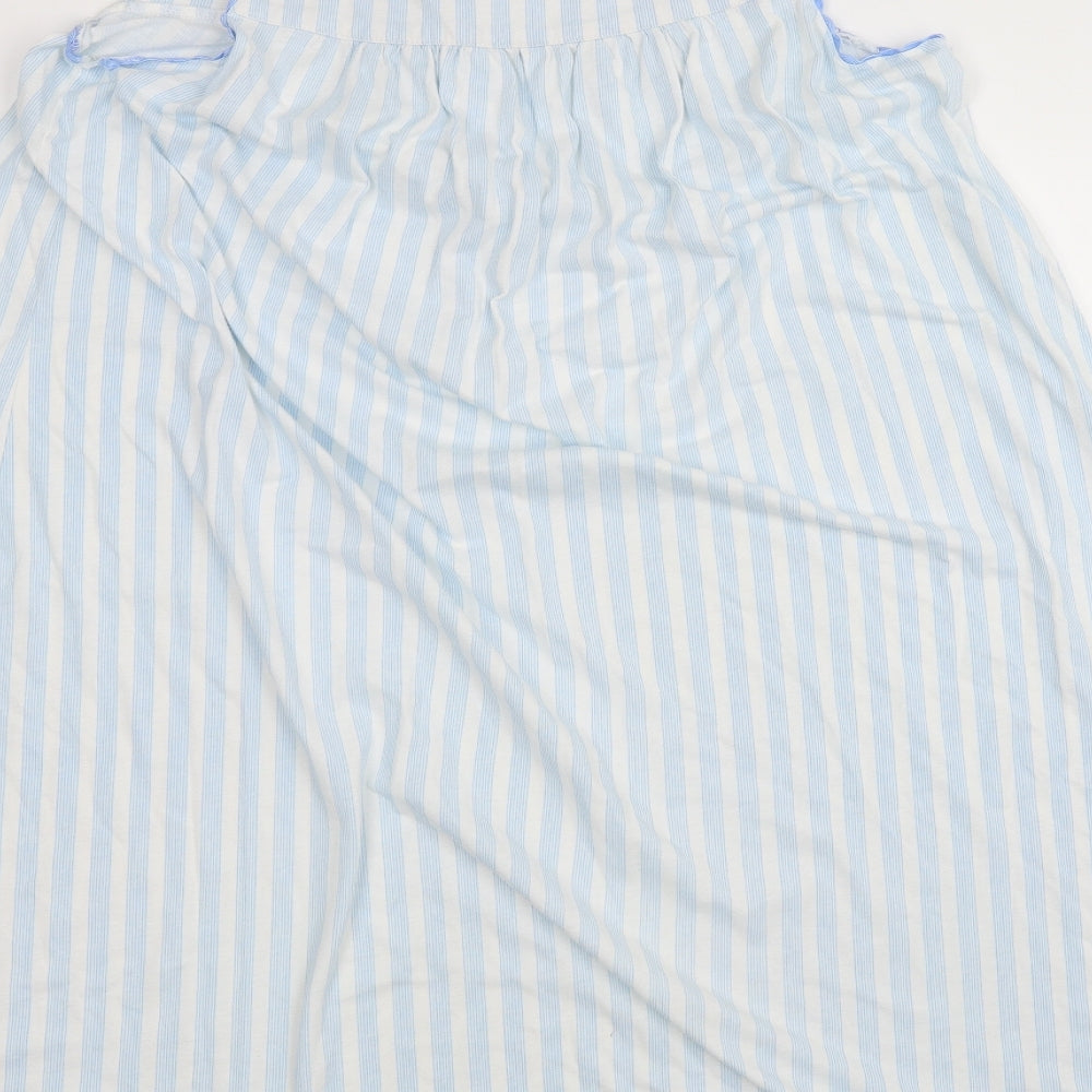 la marquse Womens White Striped A-Line Size M
