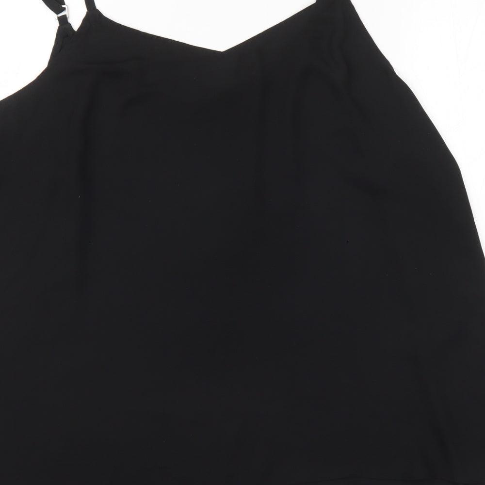 Preworn Womens Black Basic Blouse Size 20
