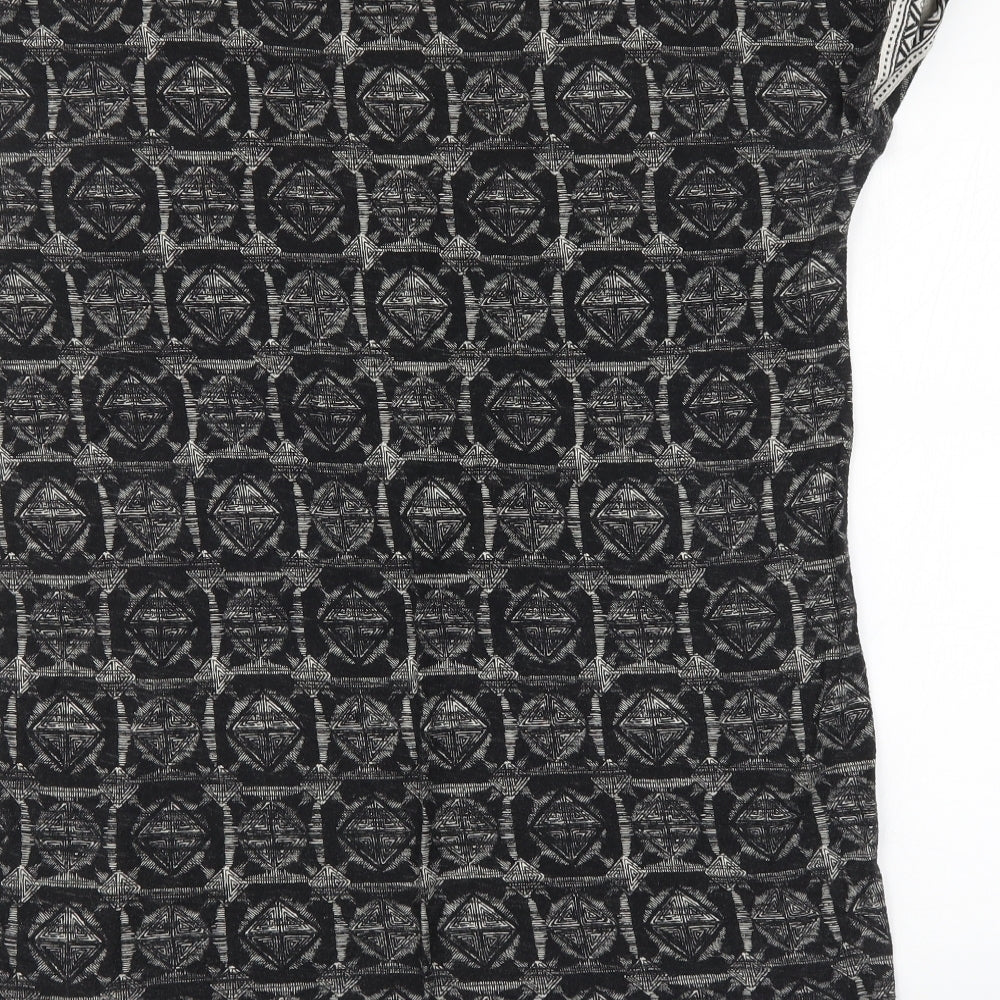NEXT Womens Black Argyle/Diamond Basic Tank Size 16
