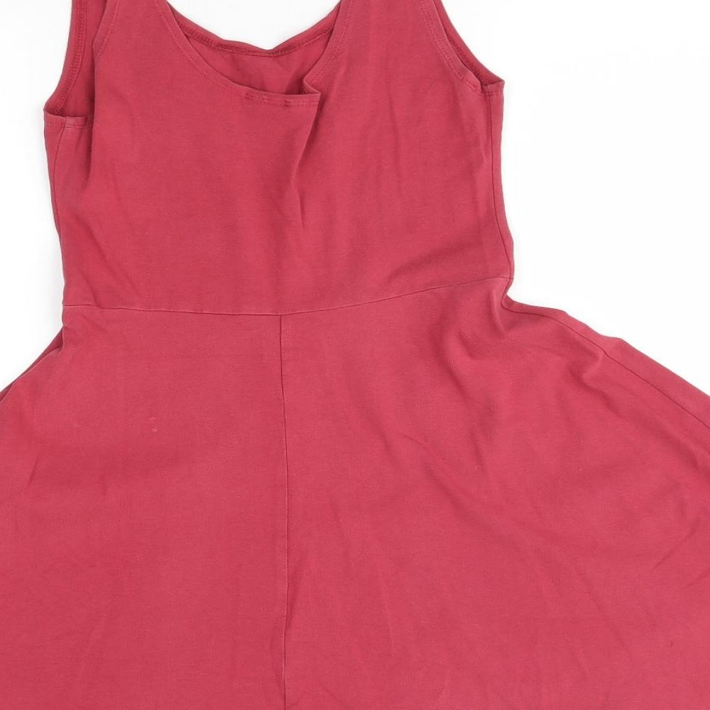 Topshop Womens Red Fit & Flare Size 10