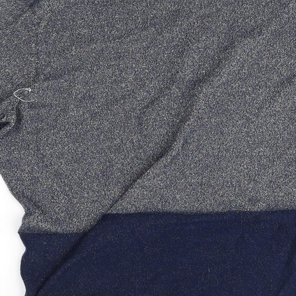 acenye Womens Grey Pullover Jumper Size L