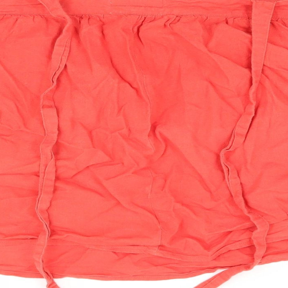 F&F Womens Red A-Line Skirt Size 14 - ties