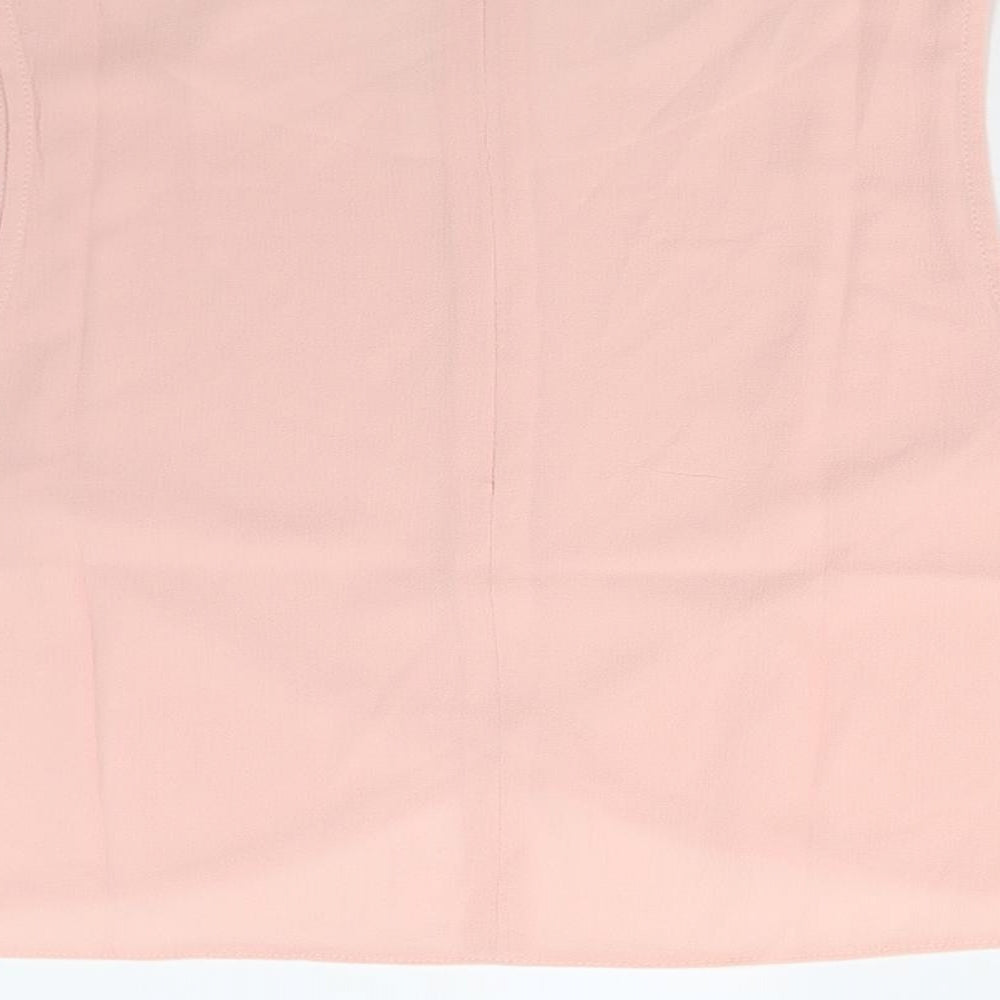 Ravi Famous Womens Pink Basic Blouse Size 14