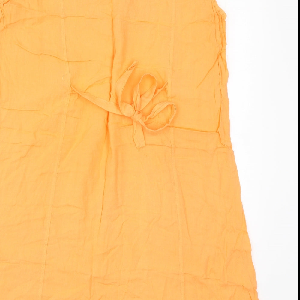 Haun Womens Orange Basic Tank Size L
