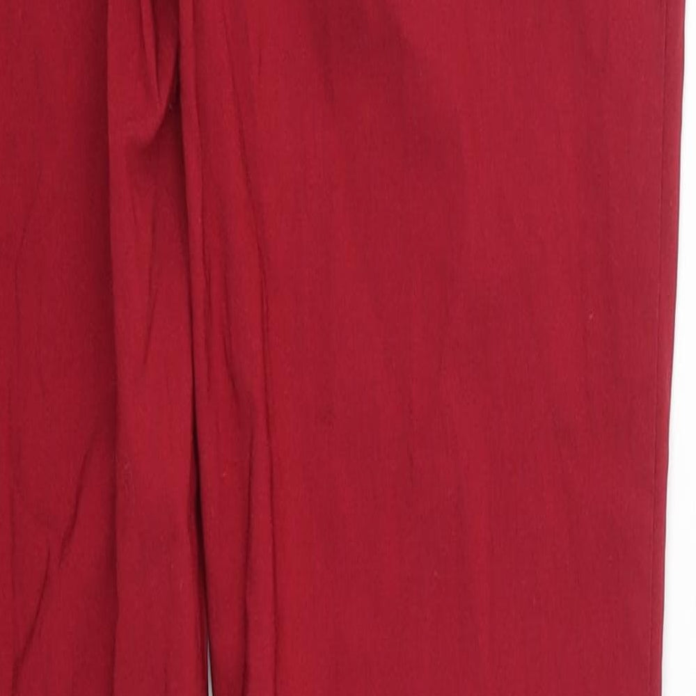 Alia Womens Red Trousers Size 8 L31 in