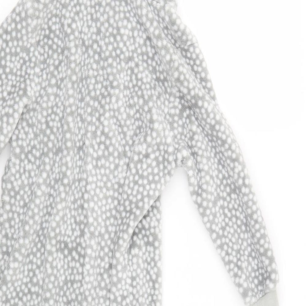 NEXT Girls Grey Polka Dot Top One Piece Size 5 Years
