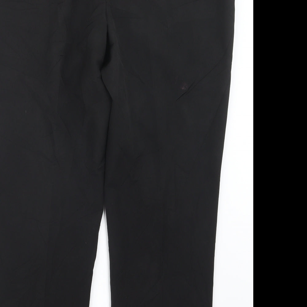 M&Co Womens Black Trousers Size 16 L27 in