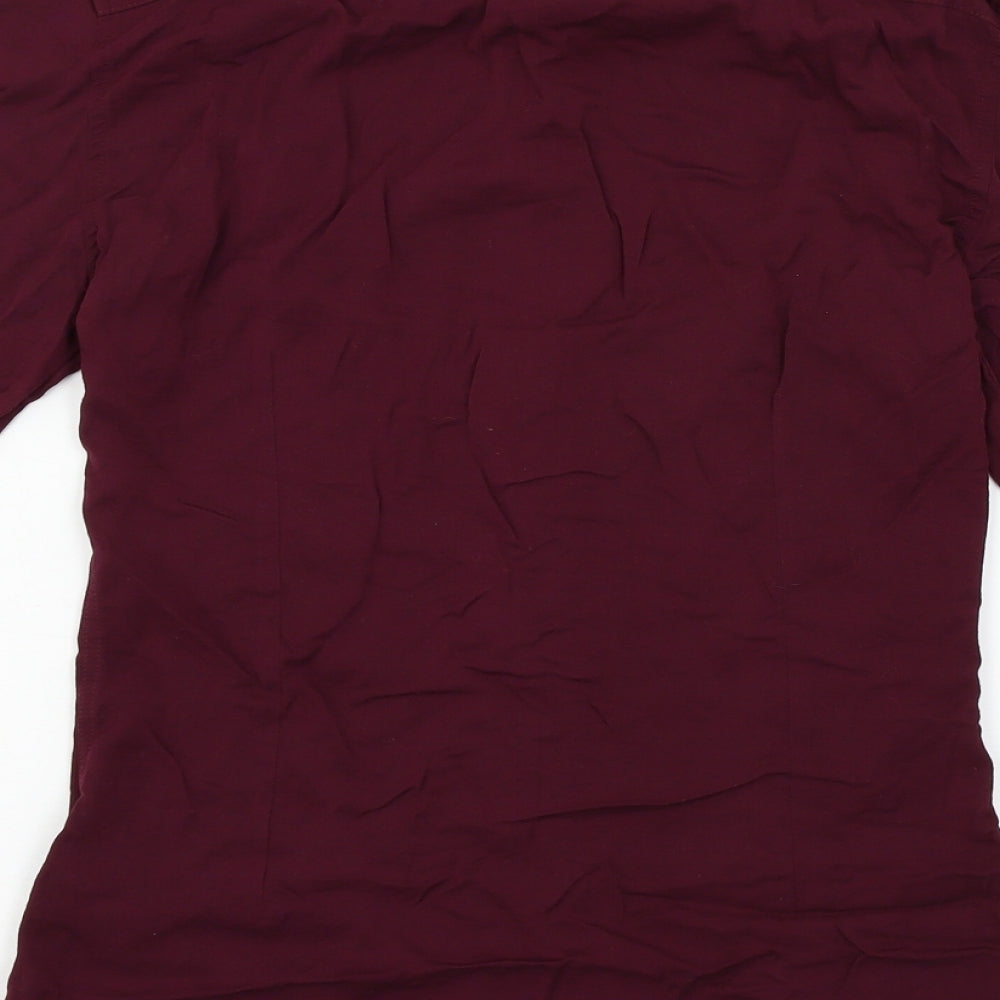 ASOS Womens Purple Basic Button-Up Size S