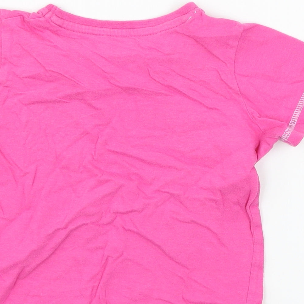 Studio Girls Pink Jersey Basic T-Shirt Size 3-4 Years - Unicorn