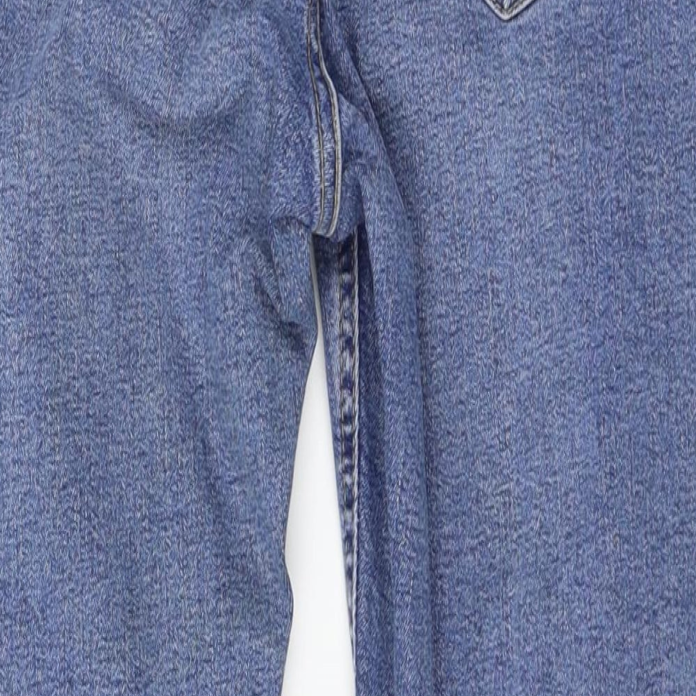 Topshop Womens Blue Denim Straight Jeans Size 28 in L30 in
