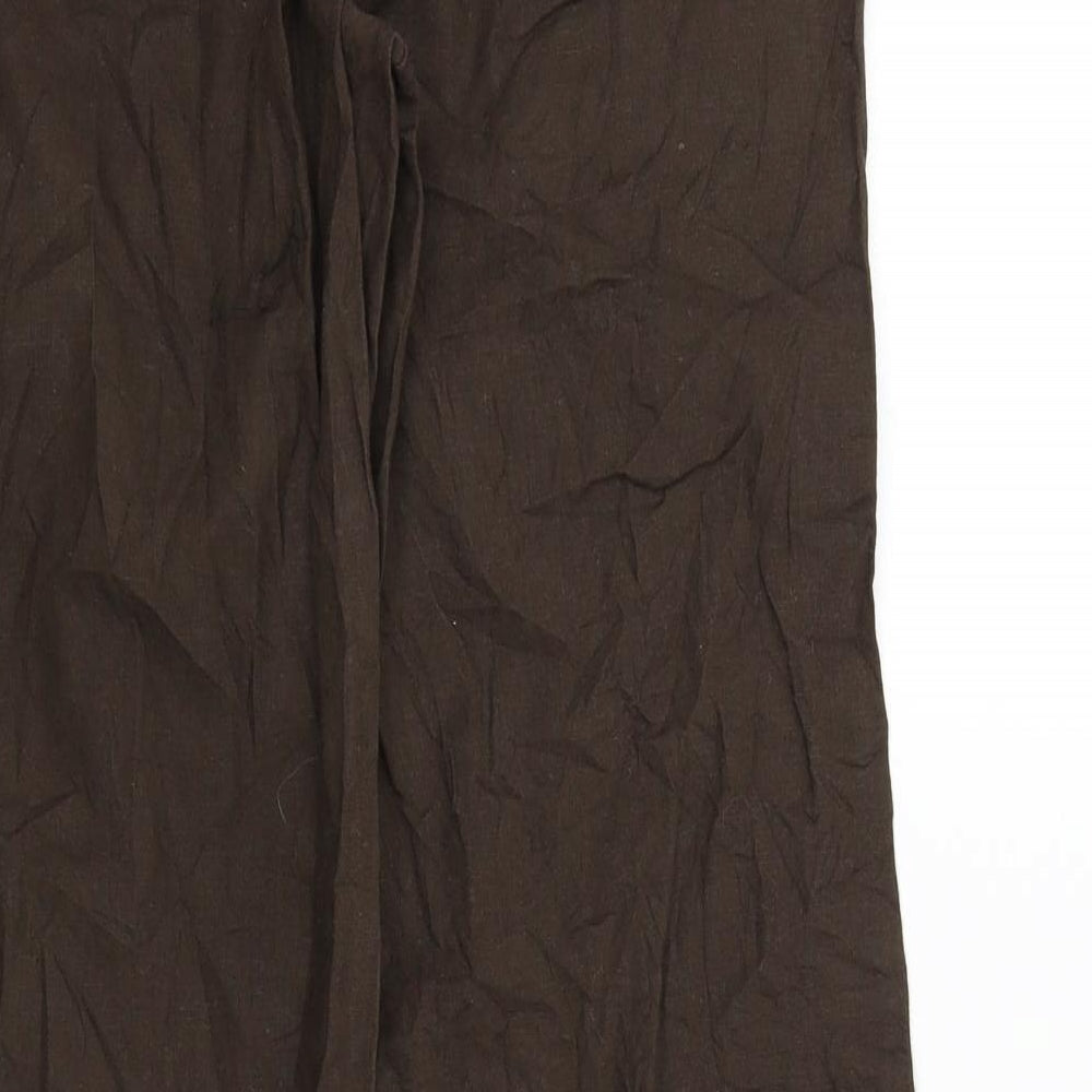 H&M Womens Brown Trousers Size 36 L30 in