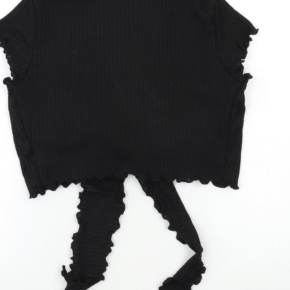 SheIn Womens Black Basic Blouse Size S