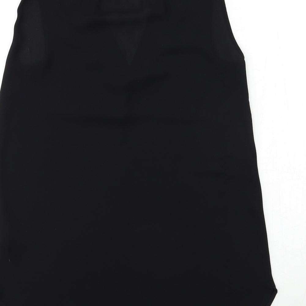 H&M Womens Black Basic Blouse Size 6