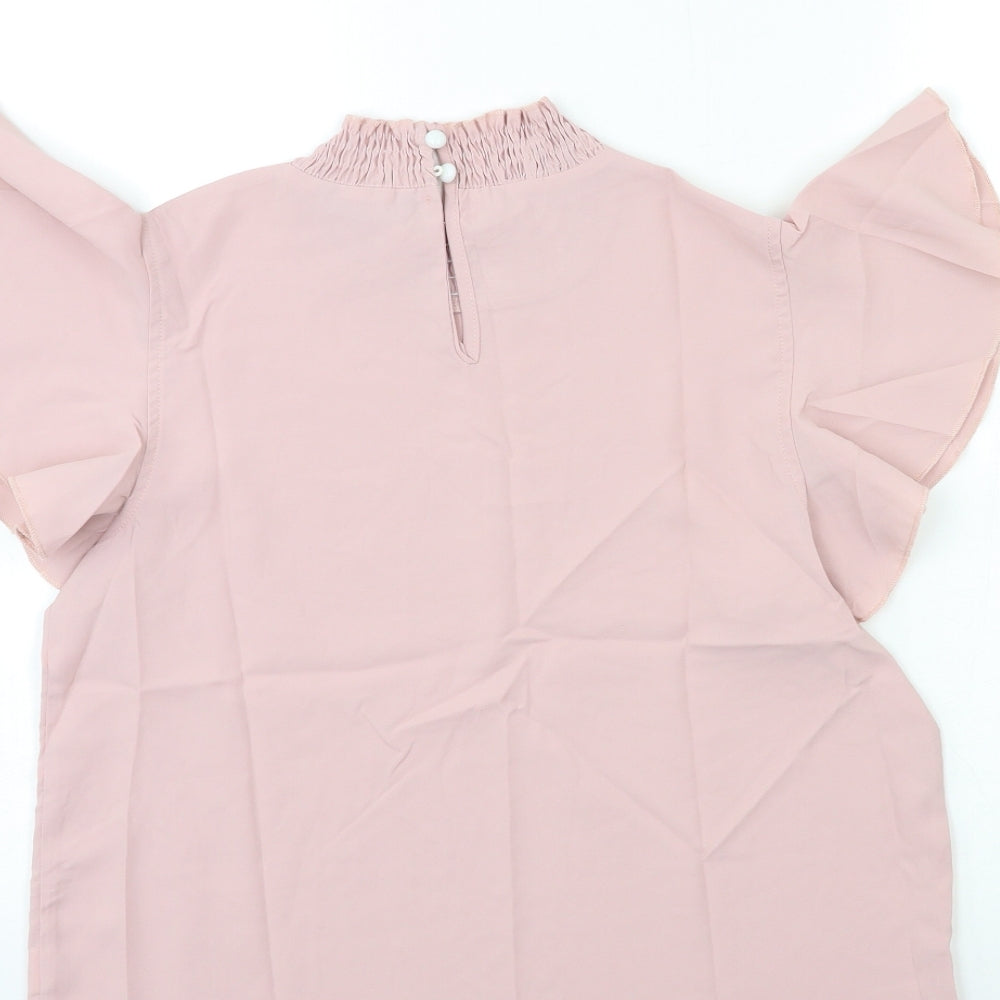SheIn Womens Pink Basic Blouse Size M