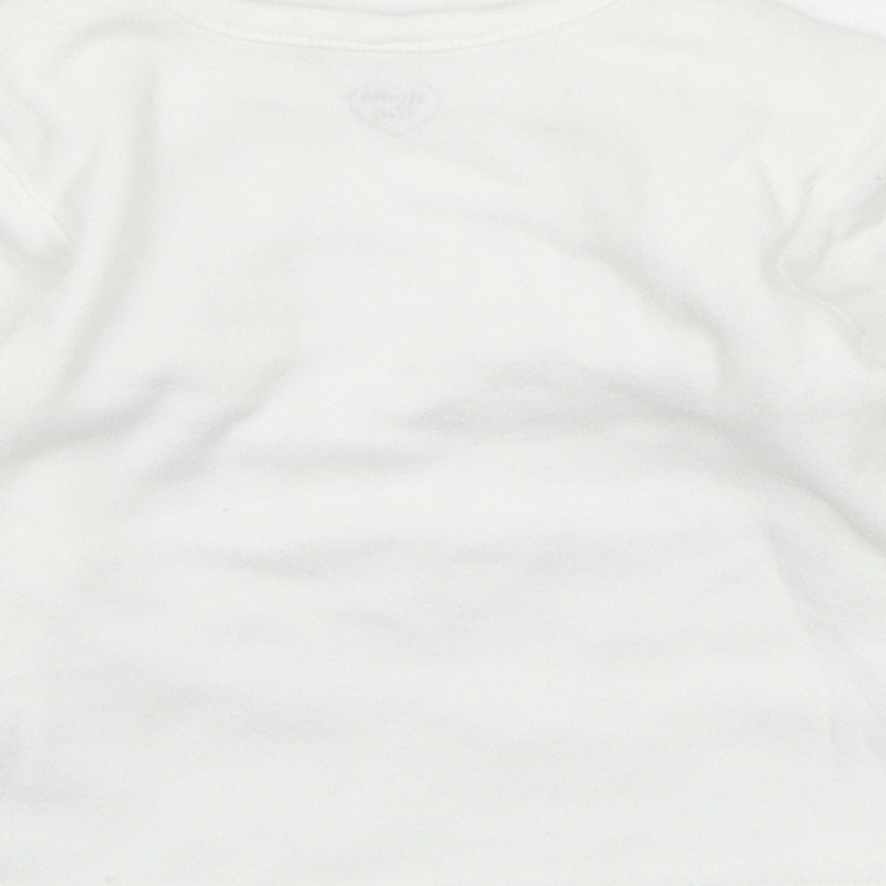 Studio Baby White Basic T-Shirt Size 0-3 Months