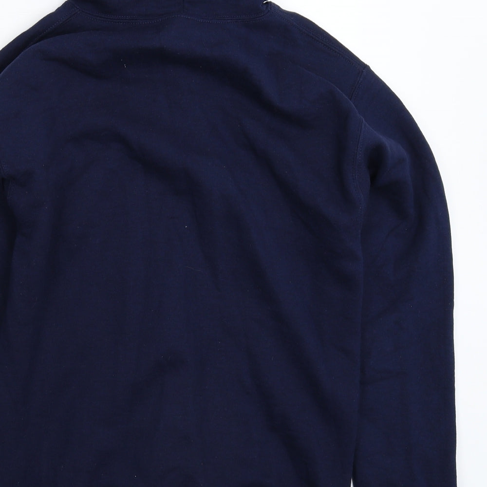 Gildan Mens Blue Full Zip Hoodie Size S - Oldham Athletic