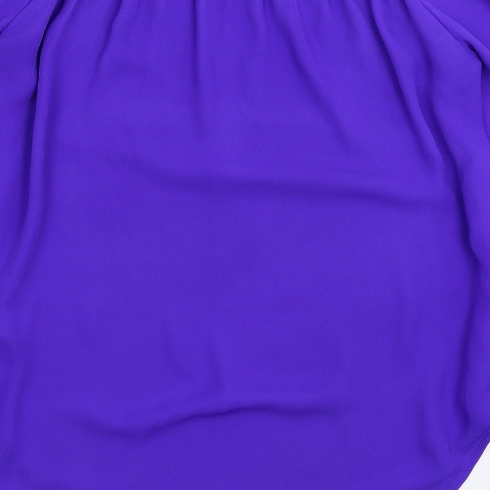 New Look Womens Blue Basic Blouse Size 8