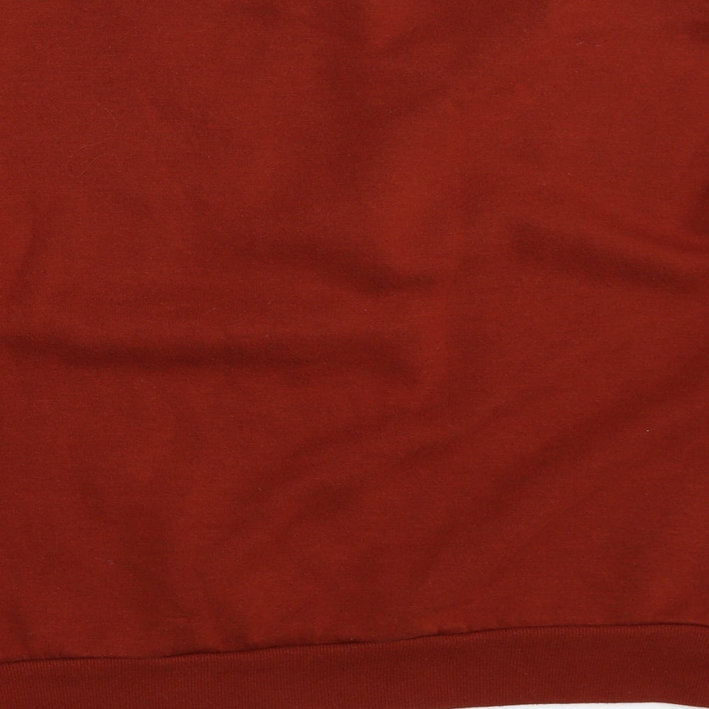 Primark Womens Orange Henley Sweatshirt Size 10