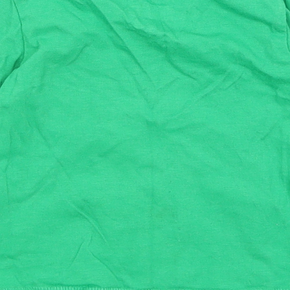 F&F Baby Green Basic T-Shirt Size 6-9 Months - Santa's Little Helper