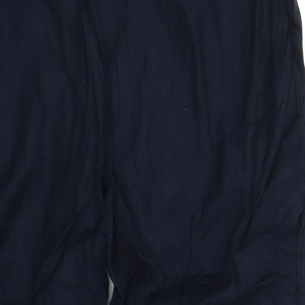 Casual Comfort Womens Blue Capri Trousers Size 18 L24 in
