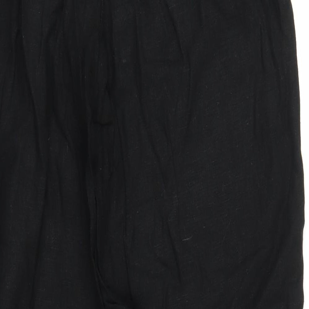 Xe Womens Black Trousers Size 12 L28 in