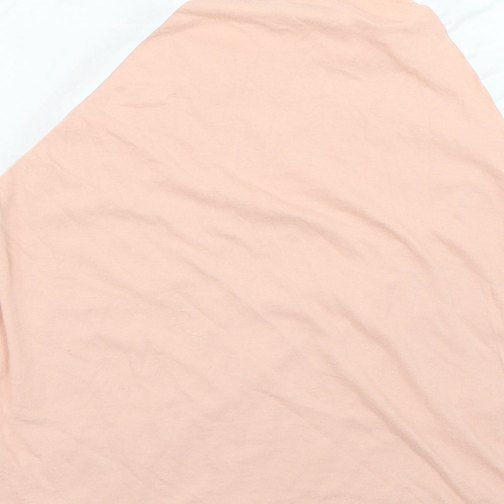 Jennyfer Womens Pink Geometric Basic T-Shirt Size S